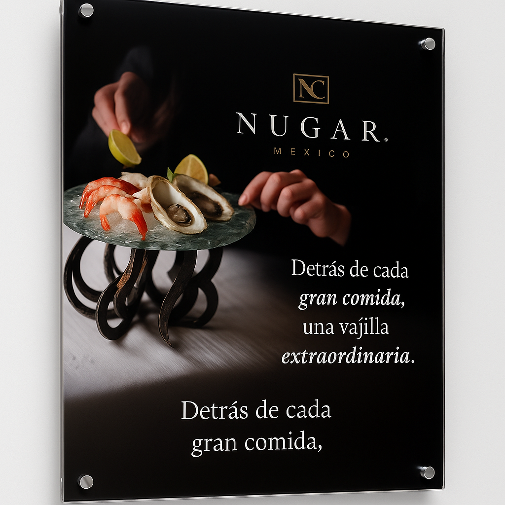 Acrílico con Chapetones