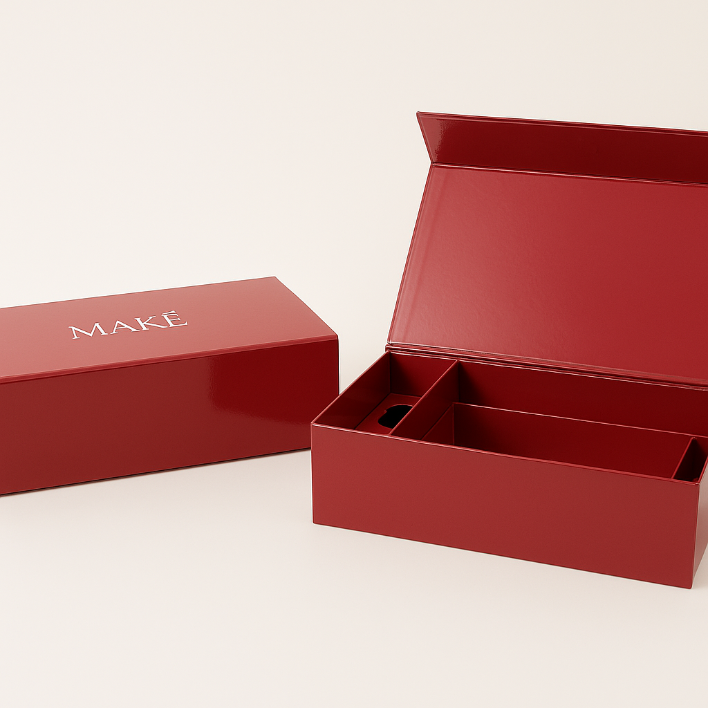 Caja con cierre magnético